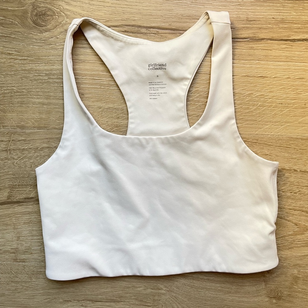 Girlfriend Collective White Paloma Bra